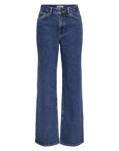 Only - Juicy Wide Denim Jeans - Dark Blue Denim